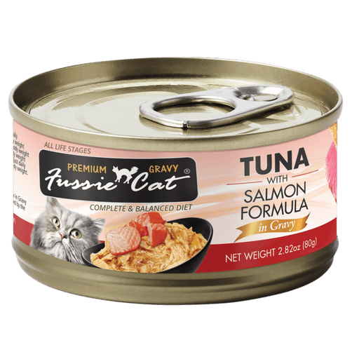 Fussie Cat Gold Super Premium Tuna with Salmon 2.82 oz