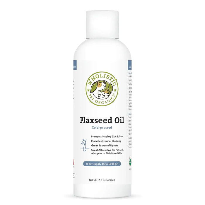Wholistic Pet Organics Flaxseed Oil 16oz
