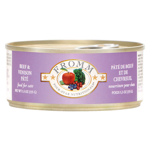 Fromm 4 Star Cat Can Beef and Venison Pate 5.5 oz