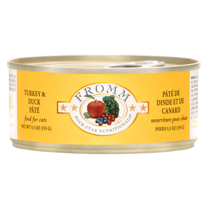 Fromm 4 Star Cat Can Turkey & Duck Pate 5.oz