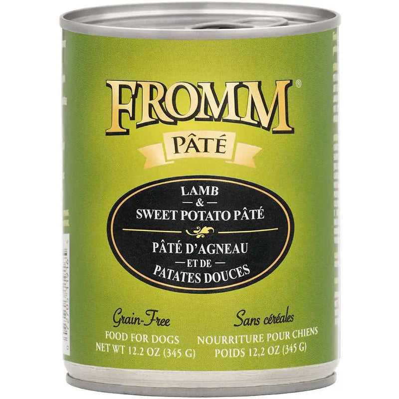 Fromm Dog Can Grain Free Lamb and Sweet Potato Pate 12.2 oz