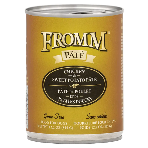 Fromm Dog Can Grain Free Chicken and Sweet Potato Pate 12.2 oz