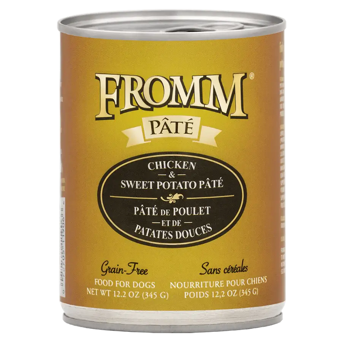 Fromm Dog Can Grain Free Chicken and Sweet Potato Pate 12.2 oz