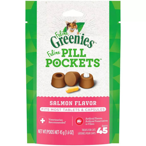 Greenies Salmon Flavored Pill Pockets 1.6 oz (45 count)