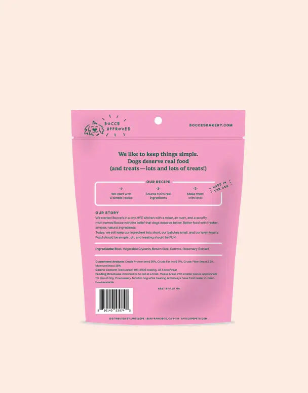 Bocce's Bakery Holly Jolly Jerky Sticks for Dogs Beef & Carrot -- 6 oz