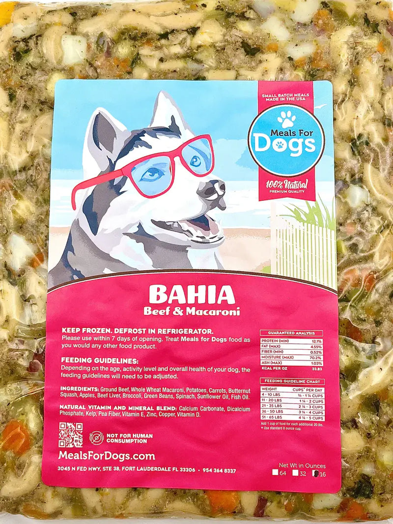 Meals for Dogs Bahia Beef Frozen Dog Food