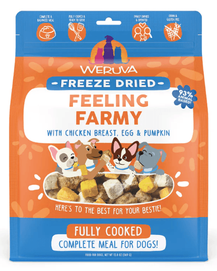 Weruva Freeze Dried Dog Food, Feeling Farmy 13oz