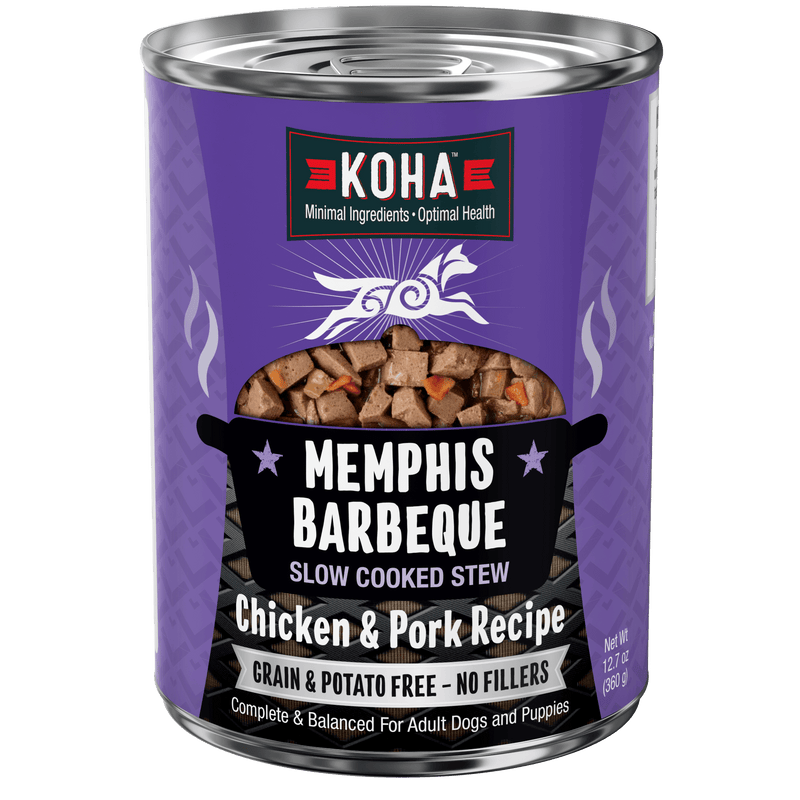 Koha Dog Can Memphis BBQ Chicken Pork 12.7oz
