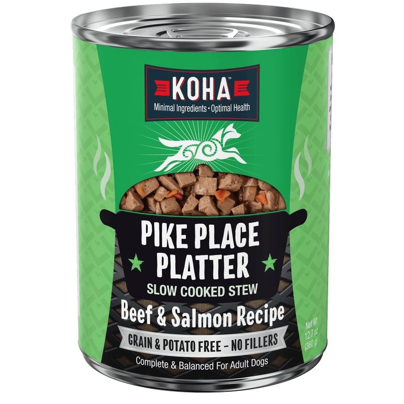 Koha Dog Can Pike Place Platter Trout Salmon 12.7oz