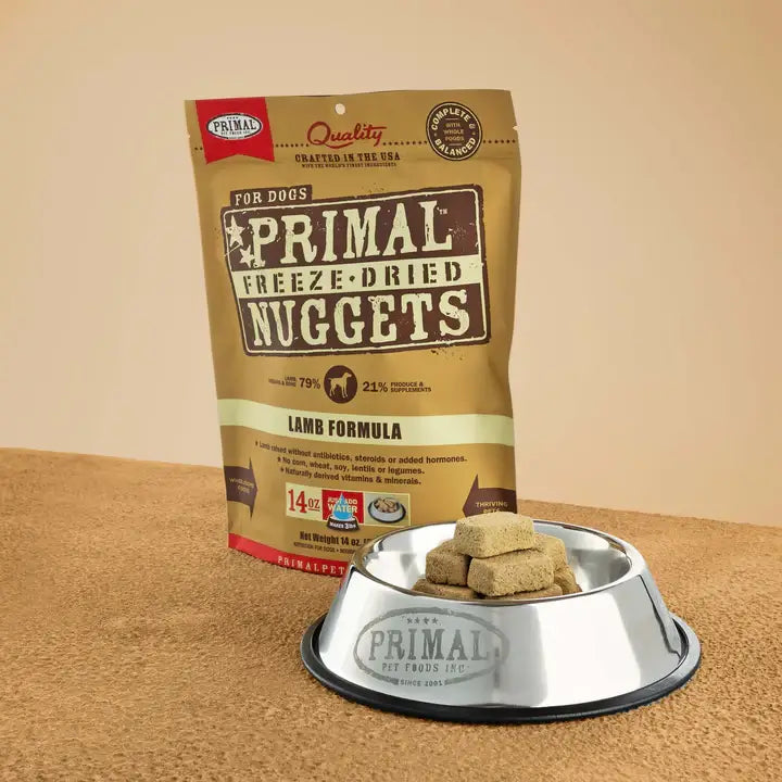 Primal Dog Food Freeze-Dried Nuggets, Lamb