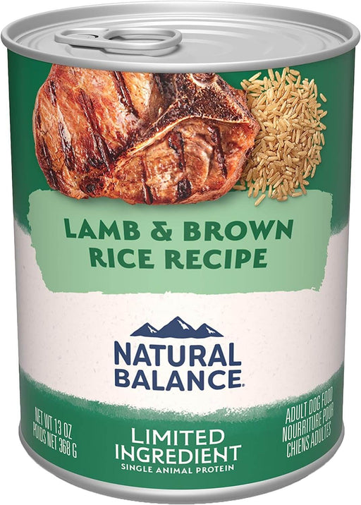 Natural Balance Limited Ingredient Diet Lamb and Brown Rice Recipe