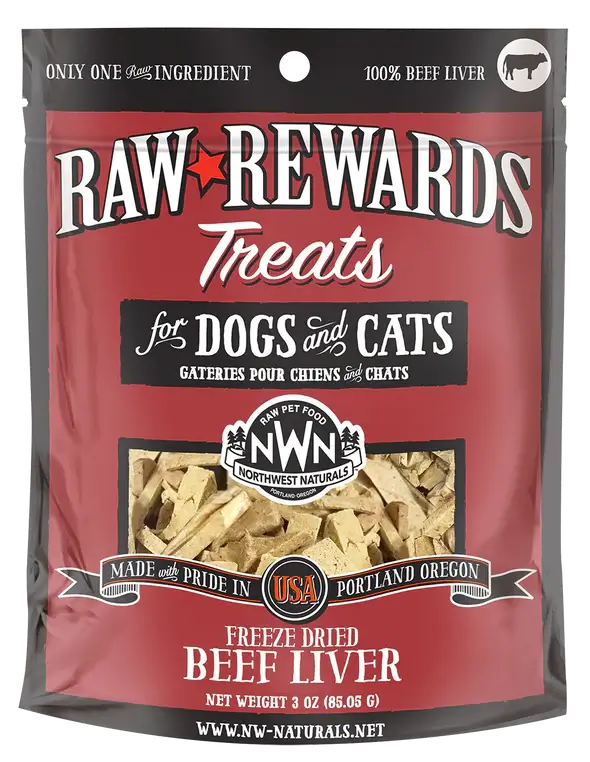 Northwest Naturals Raw Rewards Freeze-Dried Beef Liver Treat