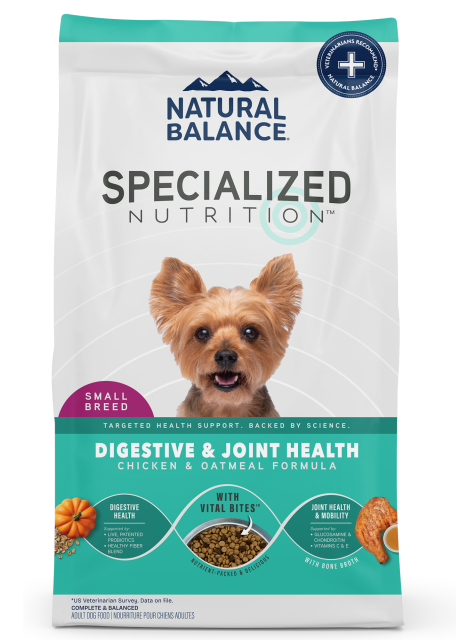 Natural Balance Small Breed Digestive & Joint Health Chicken & Oatmeal Formula Dog Food