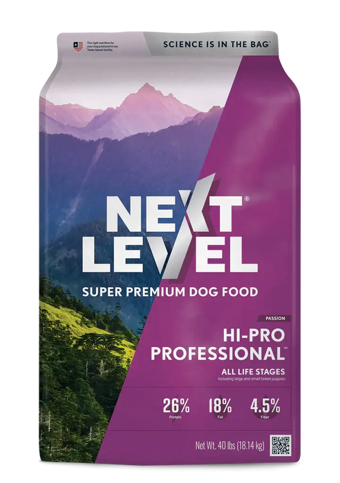 Next Level Hi-Pro Professional Dry Dog Food 40 lb