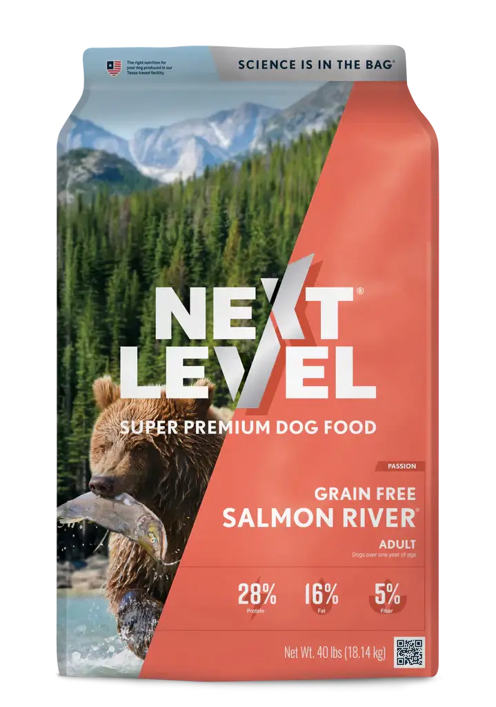 Next Level Grain Free Salmon River Adult Dry Dog Food 40 lb