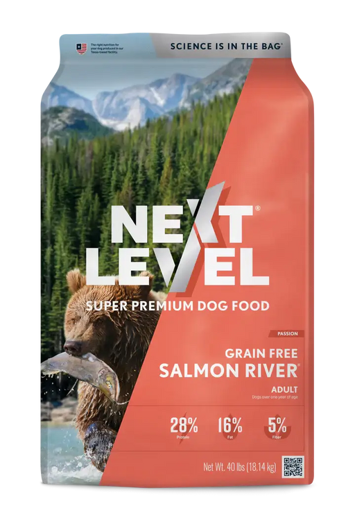 Next Level Grain Free Salmon River Adult Dry Dog Food 40 lb