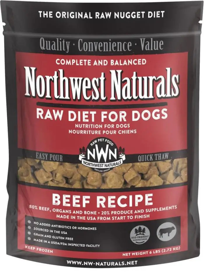 Northwest Natural Frozen Beef Nuggets 6 lb