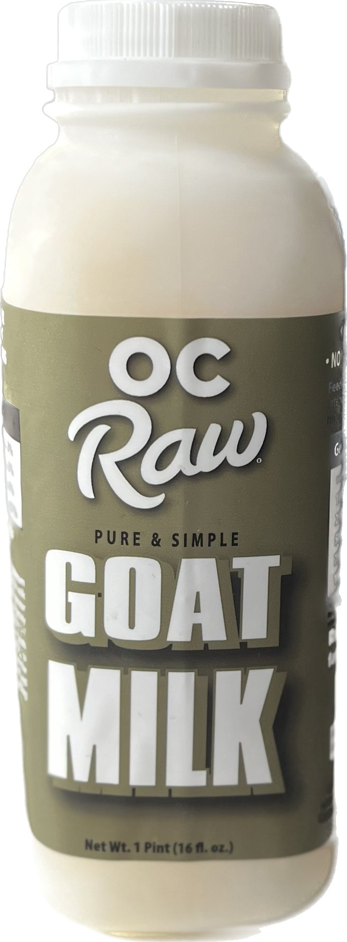 OC Raw Frozen, Goat Milk 16oz bottle