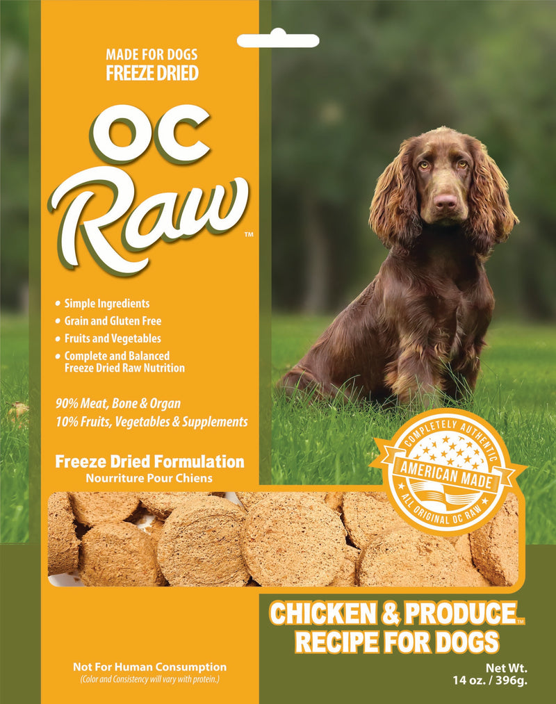 OC Raw Freeze Dried Chicken & Produce Sliders 14oz