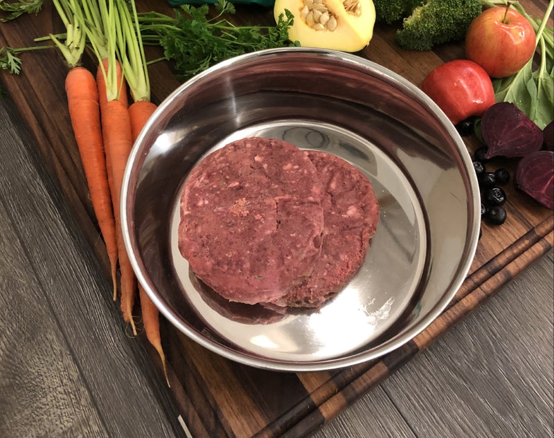 OC Raw Frozen, Beef & Produce Patties