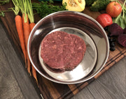 OC Raw Frozen, Chicken & Produce Patties in bowl