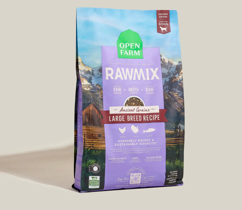 Open Farm Ancient Grain Raw Mix Large Breed Recipe 20lb