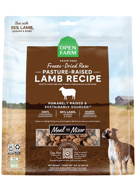 Open Farm Freeze-Dried Raw Dog Food, Lamb