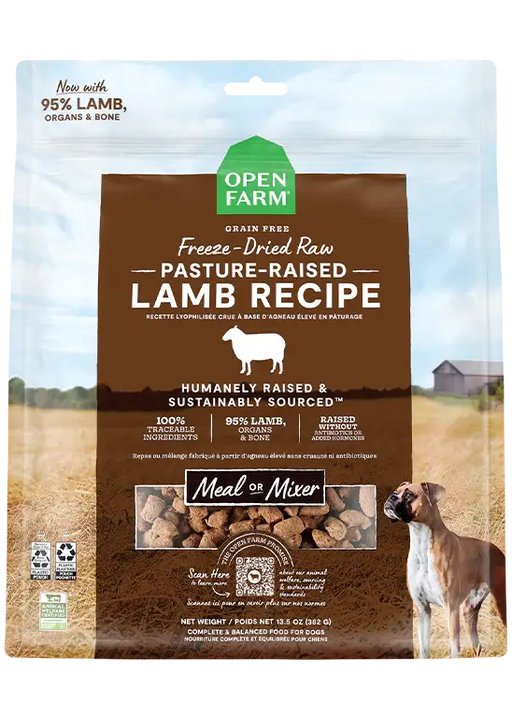 Open Farm Freeze-Dried Raw Dog Food, Lamb