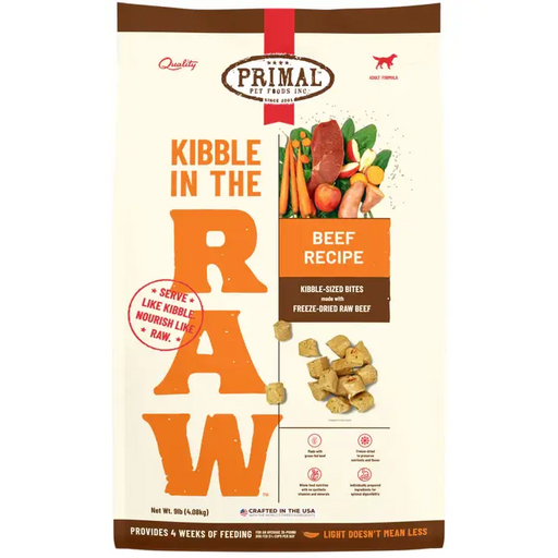 Primal Kibble in the Raw - Beef