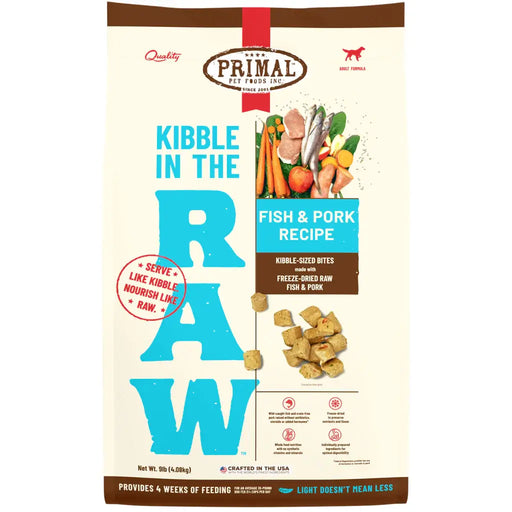 Primal Kibble in the Raw-Fish and Pork