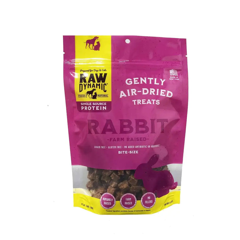 Raw Dynamic Air Dried Treats, Rabbit 3.6oz