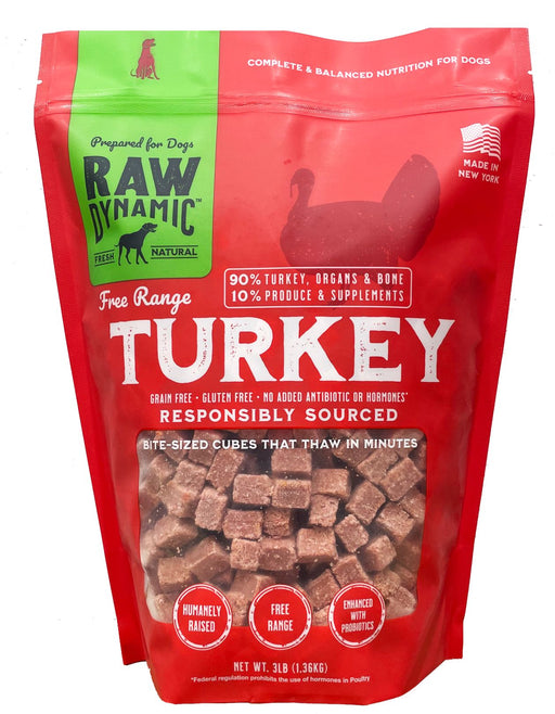 Raw Dynamic Frozen Dog Food, Turkey