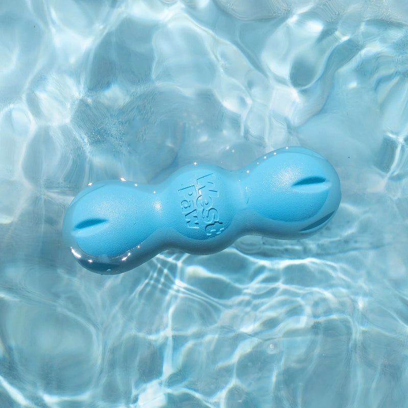 West Paw Rumpus Toy - Small, Blue, floating