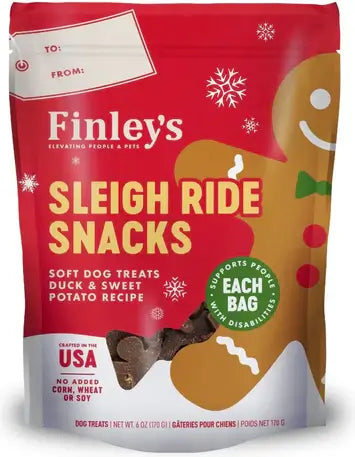 Finley's Sleigh Ride Snacks, Duck & Sweet Potato 6oz