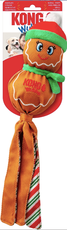 Kong Holiday Gingerbread Man Wubba