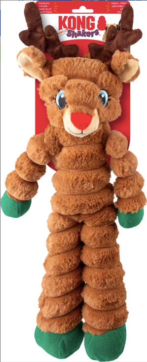 Kong Shakers Crumples Reindeer Dog Toy, XL