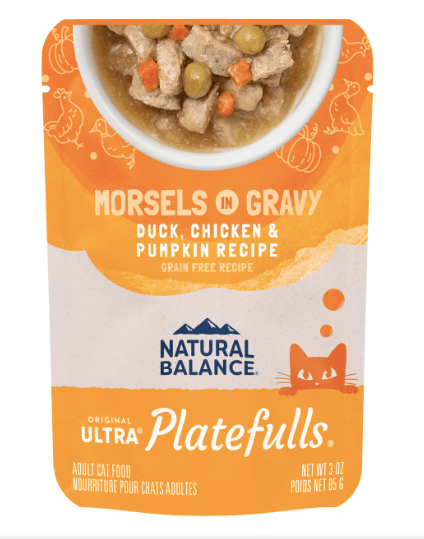 Natural Balance Feline Platefulls Indoor Duck, Chicken, Pumpkin