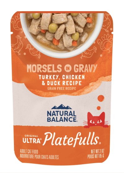 Natural Balance Feline Platefulls Turkey, Chicken and Duck 3oz