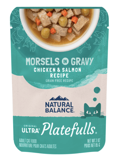 Natural Balance Feline Platefulls Chicken and Salmon 3oz