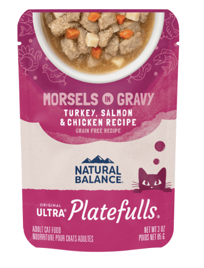 Natural Balance Feline Platefulls Turkey, Salmon and Chicken 3oz