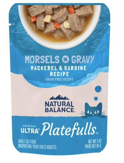 Natural Balance Feline Platefulls Indoor Mackerel and Sardine 3oz