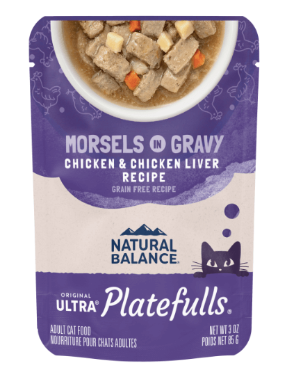 Natural Balance Feline Platefulls Indoor Chicken and Chicken Liver 3oz