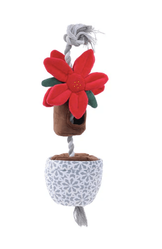 Tall Tails Holiday Poinsettia Tug Dog Toy