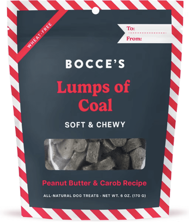 Bocces Bakery Lumps of Coal Holiday Dog Treats, 6 oz