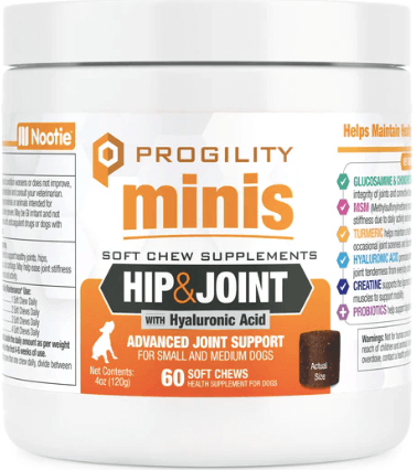 Nootie Progility Hip & Joint Support Small Breed Chew - Dog Supplement, MINI 60ct