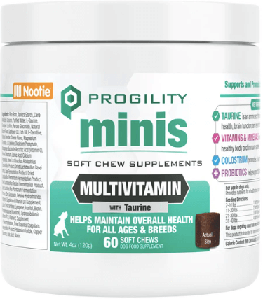 Nootie Progility Multivitamin for Small & Medium Dogs, MINI 60ct