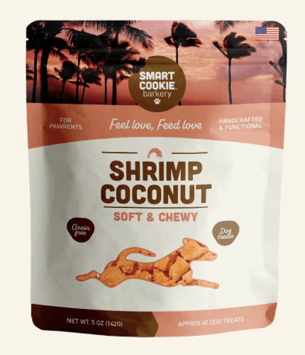 Smart Cookie Barkery Shrimp & Coconut Soft & Chewy Treats, 5oz