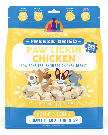 Weruva Freeze Dried Dog Food, Paw Lickin' Chicken 13oz
