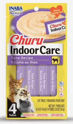 Inaba Churu Purees Hairball, Tuna Recipe, 4 Pack