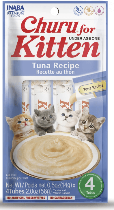 Inaba Churu Purees Kitten Tuna 4 Pack